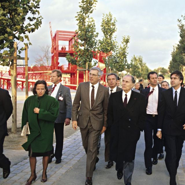 Inauguration du Parc de La Villette par le Président de la République